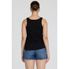 image:imageDEAR JOHN Sirena Tank Womens Classic Fit Cotton Slub V Neck Sleeveless TopBlack
