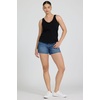 image:imageDEAR JOHN Sirena Tank Womens Classic Fit Cotton Slub V Neck Sleeveless TopBlack