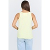 image:imageDEAR JOHN Sirena Tank Womens Classic Fit Cotton Slub V Neck Sleeveless TopWax Yellow