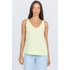 image:imageDEAR JOHN Sirena Tank Womens Classic Fit Cotton Slub V Neck Sleeveless TopWax Yellow