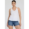 image:imageDEAR JOHN Sirena Tank Womens Classic Fit Cotton Slub V Neck Sleeveless TopWhite