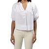 image:imageDEAR JOHN Costa Womens Blouse Relaxed Fit VNeck 34 SleeveWhite