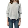 image:imageDEAR JOHN Jenna Crew Neck Long Sleeve Oversized Fit Womens SweaterHeather Grey