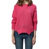 image:imageDEAR JOHN Jenna Crew Neck Long Sleeve Oversized Fit Womens SweaterRaspberry