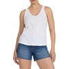 image:imageDEAR JOHN Sirena Tank Womens Classic Fit Cotton Slub V Neck Sleeveless TopWhite