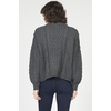 image:imageDEAR JOHN Hemingway Sweater Womens Oversized Rib Knit Crew Neck Long Sleeve Pullover Cable Detail Soft Cozy KnitwearCharcoal