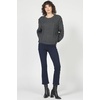 image:imageDEAR JOHN Hemingway Sweater Womens Oversized Rib Knit Crew Neck Long Sleeve Pullover Cable Detail Soft Cozy KnitwearCharcoal
