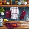 imageKITCHENAID Quilted Cotton Terry Cloth Oven Mitt Pot Holder Kitchen Towel 4Pack Set Heat Resistant Silicone Grip Gift Set Pistachio 16quotx26quot 7quotx13quot ampamp 7quotx10quotBeet
