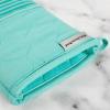 imageKITCHENAID Quilted Cotton Terry Cloth Oven Mitt Pot Holder Kitchen Towel 4Pack Set Heat Resistant Silicone Grip Gift Set Pistachio 16quotx26quot 7quotx13quot ampamp 7quotx10quotAqua Sky