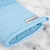 imageKITCHENAID Quilted Cotton Terry Cloth Oven Mitt Pot Holder Kitchen Towel 4Pack Set Heat Resistant Silicone Grip Gift Set Pistachio 16quotx26quot 7quotx13quot ampamp 7quotx10quotBlue Velvet
