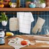 imageKITCHENAID Quilted Cotton Terry Cloth Oven Mitt Pot Holder Kitchen Towel 4Pack Set Heat Resistant Silicone Grip Gift Set Pistachio 16quotx26quot 7quotx13quot ampamp 7quotx10quotMilkshake