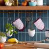 imageKitchenAid Albany Mini Oven Mitt 2Pack Set Mineral Water 55quotx8quotBeet