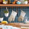 imageKitchenAid Albany Oven Mitt 2Pack Set Pistachio 7quotx13quotMilkshake