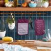 imageKitchenAid Albany Pot Holder 2Pack Set Charcoal Grey 7quotx10quotBeet