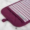 imageKitchenAid Albany Pot Holder 2Pack Set Charcoal Grey 7quotx10quotBeet