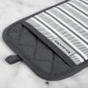 imageKitchenAid Albany Pot Holder 2Pack Set Charcoal Grey 7quotx10quotCharcoal Grey
