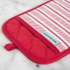 imageKitchenAid Albany Pot Holder 2Pack Set Charcoal Grey 7quotx10quotPassion Red