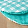 imageKitchenAid Gingham Mini Oven Mitt 2Pack Set Grey 55quotx8quotAqua Sky