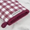 imageKitchenAid Gingham Mini Oven Mitt 2Pack Set Grey 55quotx8quotBeet
