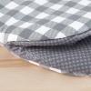 imageKitchenAid Gingham Mini Oven Mitt 2Pack Set Grey 55quotx8quotCharcoal Grey