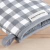 imageKitchenAid Gingham Mini Oven Mitt 2Pack Set Grey 55quotx8quotCharcoal Grey