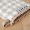 imageKitchenAid Gingham Mini Oven Mitt 2Pack Set Grey 55quotx8quotMilkshake Tan
