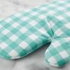 imageKitchenAid Gingham Oven Mitt 2Pack Set Milkshake 7quotx13quotAqua Sky
