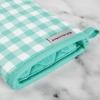 imageKitchenAid Gingham Oven Mitt 2Pack Set Milkshake 7quotx13quotCharcoal Grey