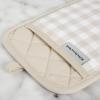 imageKitchenAid Gingham Pot Holder 2Pack Set Beet 7quotx10quotMilkshake