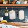 imageKitchenAid Gingham Pot Holder 2Pack Set Beet 7quotx10quotMilkshake