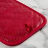 imageKitchenAid Gingham Pot Holder 2Pack Set Beet 7quotx10quotPassion Red