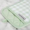 imageKitchenAid Gingham Pot Holder 2Pack Set Beet 7quotx10quotPistachio