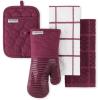imageKITCHENAID Quilted Cotton Terry Cloth Oven Mitt Pot Holder Kitchen Towel 4Pack Set Heat Resistant Silicone Grip Gift Set Pistachio 16quotx26quot 7quotx13quot ampamp 7quotx10quotBeet