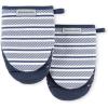 imageKitchenAid Albany Mini Oven Mitt 2Pack Set Mineral Water 55quotx8quotInk Blue