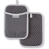 imageKitchenAid Asteroid Pot Holder 2Pack Set Mineral Water 7quotx10quotCharcoal Grey
