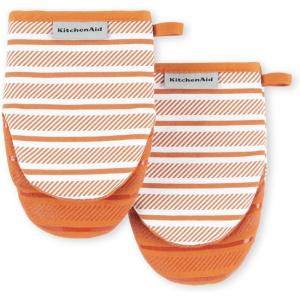 imageKitchenAid Albany Mini Oven Mitt 2Pack Set Mineral Water 55quotx8quotHoney