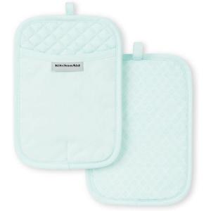 imageKitchenAid Asteroid Pot Holder 2Pack Set Mineral Water 7quotx10quotMineral Water Aqua