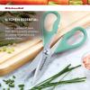 imageKitchenAid All Purpose Kitchen Shears with Protective Sheath Durable Stainless Steel Scissors Dishwasher Safe Soft Grip Comfort Handle 872 Inch PistachioAqua Sky