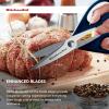 imageKitchenAid All Purpose Kitchen Shears with Protective Sheath Durable Stainless Steel Scissors Dishwasher Safe Soft Grip Comfort Handle 872 Inch PistachioInk Blue