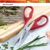 imageKitchenAid All Purpose Kitchen Shears with Protective Sheath Durable Stainless Steel Scissors Dishwasher Safe Soft Grip Comfort Handle 872 Inch PistachioRed