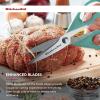 imageKitchenAid All Purpose Kitchen Shears with Protective Sheath Durable Stainless Steel Scissors Dishwasher Safe Soft Grip Comfort Handle 872 Inch PistachioAqua Sky