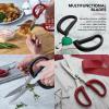 imageKitchenAid All Purpose Kitchen Shears with Protective Sheath Durable Stainless Steel Scissors Dishwasher Safe Soft Grip Comfort Handle 872 Inch RedBlackRed