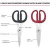 imageKitchenAid All Purpose Kitchen Shears with Protective Sheath Durable Stainless Steel Scissors Dishwasher Safe Soft Grip Comfort Handle 872 Inch RedBlackRed