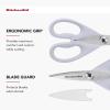 imageKitchenAid All Purpose Kitchen Shears with Protective Sheath Durable Stainless Steel Scissors Dishwasher Safe Soft Grip Comfort Handle 872 Inch RedLavendar Cream
