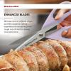 imageKitchenAid All Purpose Kitchen Shears with Protective Sheath Durable Stainless Steel Scissors Dishwasher Safe Soft Grip Comfort Handle 872 Inch RedLavendar Cream