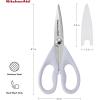 imageKitchenAid All Purpose Kitchen Shears with Protective Sheath Durable Stainless Steel Scissors Dishwasher Safe Soft Grip Comfort Handle 872 Inch RedLavendar Cream