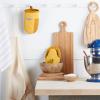 imageKitchenAid Beacon TwoTone NonSlip Mini Oven Mitt Set NavyInk 55quotx8quot 2 PieceMajestic Yellow