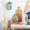 imageKitchenAid Beacon TwoTone NonSlip Mini Oven Mitt Set NavyInk 55quotx8quot 2 PiecePistachioGraphite Green