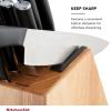 imageKitchenAid Classic 12 Piece Knife Block Set with Built in Knife Sharpener High Carbon Japanese Stainless Steel Kitchen Knives Sharp Kitchen Knife Set with Block Rubberwood12Piece Block Set