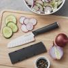 imageKitchenAid Classic 12 Piece Knife Block Set with Built in Knife Sharpener High Carbon Japanese Stainless Steel Kitchen Knives Sharp Kitchen Knife Set with Block Rubberwood5Inch Santoku Knife